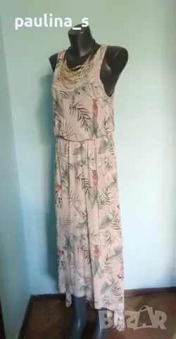 Два броя / Дълга рокля без ръкави с колие "Zara" и "H&M" , снимка 12 - Рокли - 41747611