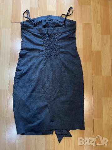 Дамска сива рокля , снимка 3 - Рокли - 44462047