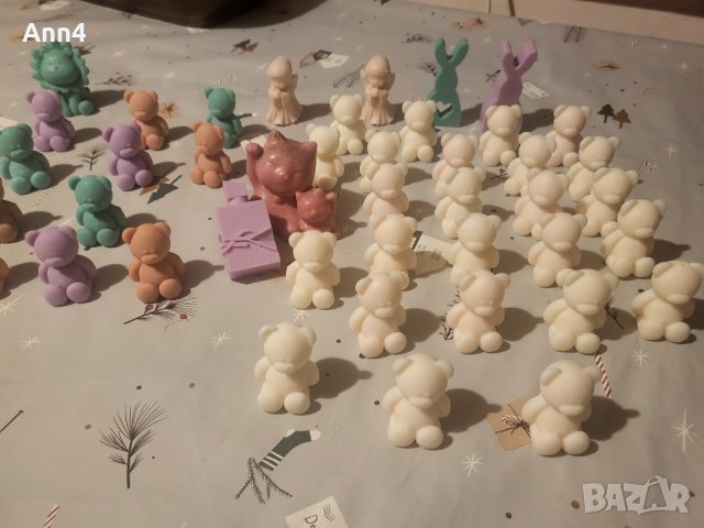 Свещи мече за подаръци за гости на кръщене, погача,рожден ден или декорация за дома, снимка 4 - Декорация за дома - 43488427