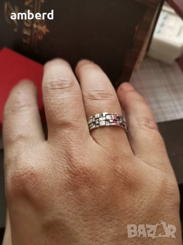 Сребърен пръстен модел R120, снимка 6 - Пръстени - 51986087