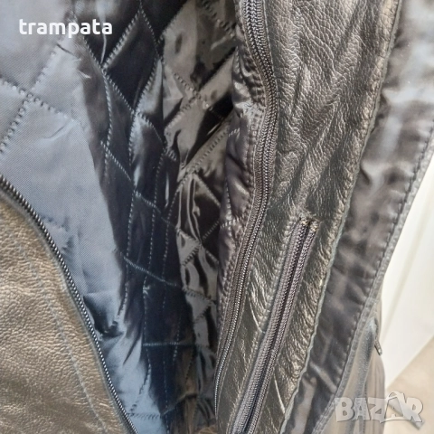 НАЙ ДОБРАТА ОФЕРТА Мъжко рокерско кожено яке с протектори Crivit sport, снимка 6 - Аксесоари и консумативи - 52628028