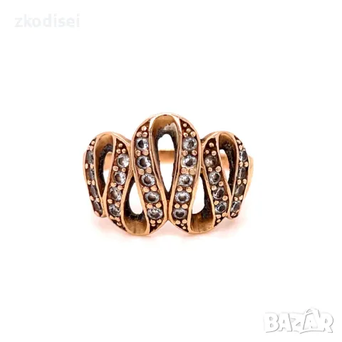 Златен дамски пръстен 3,76гр. размер:57 14кр. проба:585 модел:31734-5