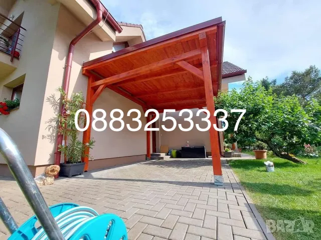 Дървени веранди,навеси, беседки,, снимка 13 - Ремонти на къщи - 49938597