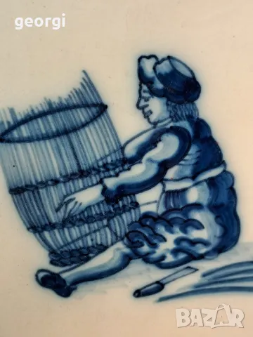 холандско порцеланово пано за стена   19/5, снимка 3 - Декорация за дома - 49267404