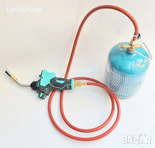 Бутилка пропан-бутан 1кг, маркуч с адаптер заместващ мап газ флакон , снимка 6 - Други машини и части - 53608695