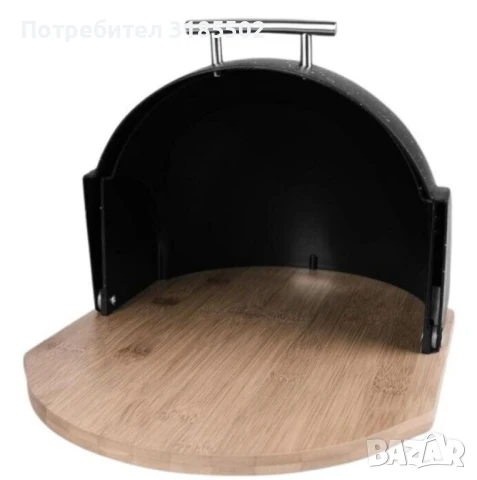 Кутия за съхранение на хляб с дървена дъска,Външни размери: 37х26.5х20 см, снимка 11 - Кутии за храна - 51392750