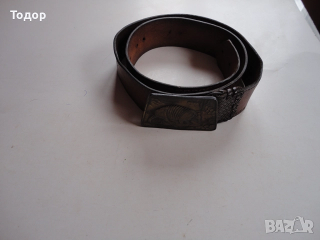 Кожен колан Bergamo Brass Works, снимка 9 - Колани - 52826464