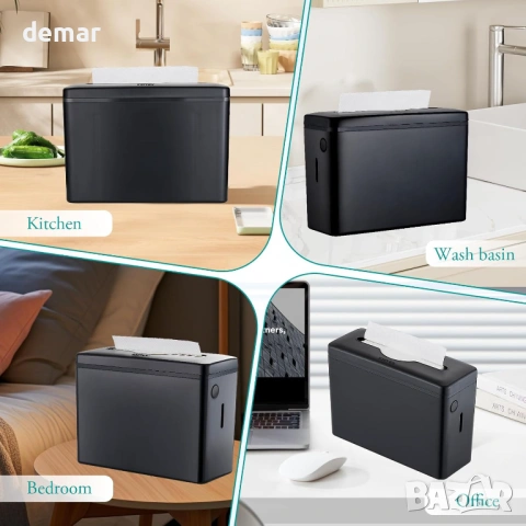 Диспенсър за кухненска хартия за плот, нехлъзгаща се основа, черен, снимка 7 - Други стоки за дома - 53825884