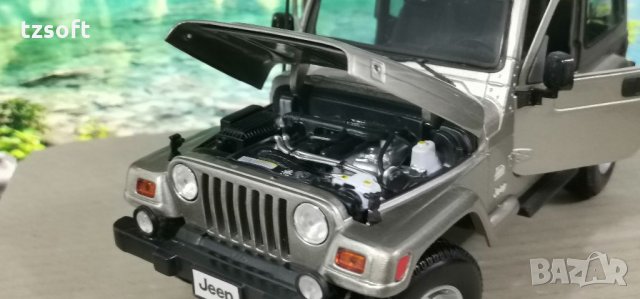 Jeep Wrangler SAHARA Burago 1:18 HQ, снимка 3 - Колекции - 33866036