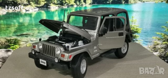 Jeep Wrangler SAHARA Burago 1:18 HQ, снимка 12 - Колекции - 33866036