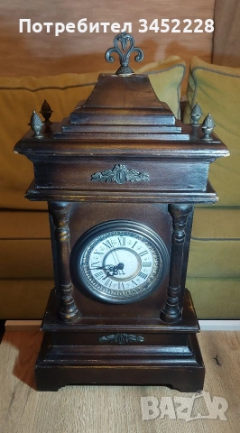 часовник настолен кварцов дърво за ценители , снимка 7 - Антикварни и старинни предмети - 53396516