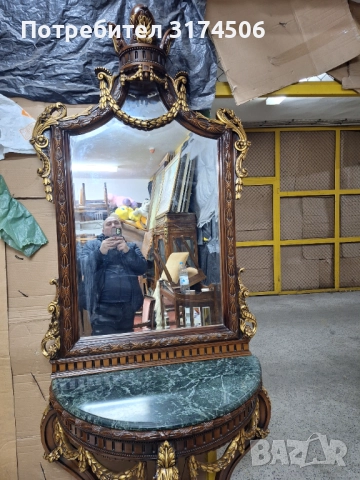 Конзола с огледало внос от Гърция , снимка 9 - Огледала - 52893361