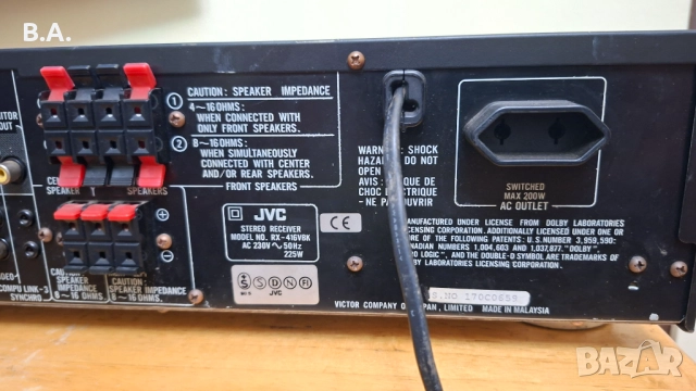 Ресийвър JVC 416VBK, снимка 8 - Ресийвъри, усилватели, смесителни пултове - 51501033