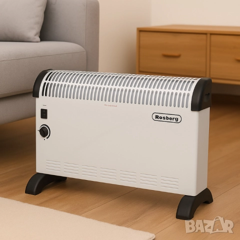 Конвекторна отоплителна печка Rosberg (2000W) и Rosberg (2000W с вентилатор) – 2000W, снимка 4 - Друга електроника - 51852390