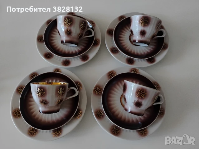 троен сет за кафе, снимка 5 - Антикварни и старинни предмети - 51063314