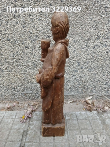 Дърворезба статуетка Монах, снимка 5 - Статуетки - 51871898