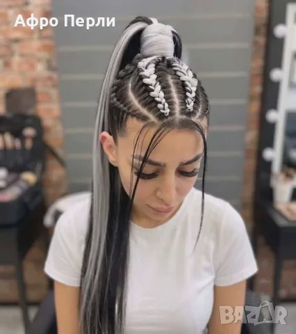 ❤️Cornrows Плитки Майка и Дъщеря ❤️Опашка Бохо Плитки Боксьорски Ариел Къдрици Екстеншъни ПРОМО ЦЕНА, снимка 7 - Аксесоари за коса - 55738106
