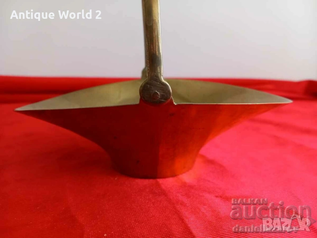 Стара Малка Месингова Бонбониера "Кошничка", снимка 2 - Антикварни и старинни предмети - 53244839