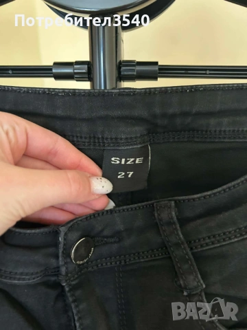 Черни дънки със скъсани колене, снимка 6 - Дънки - 38655659