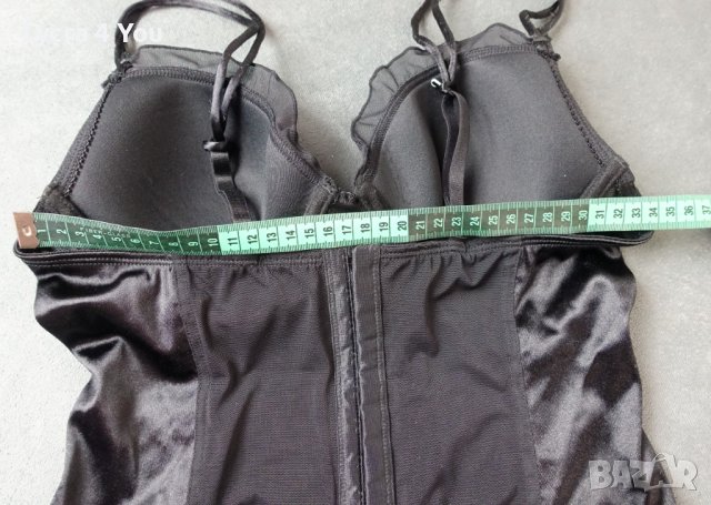 75В черен сатенен корсет, снимка 14 - Корсети, бюстиета, топове - 44186097