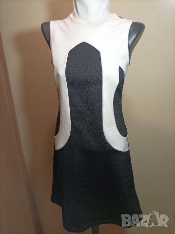 Черно-бяла еластична рокля, снимка 9 - Рокли - 40899209