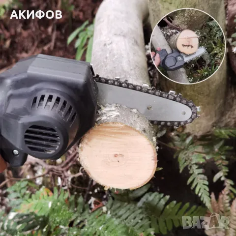 15см -  Ръчен електрически верижен трион от закалена стомана с Две батерии !, снимка 6 - Други инструменти - 49332402