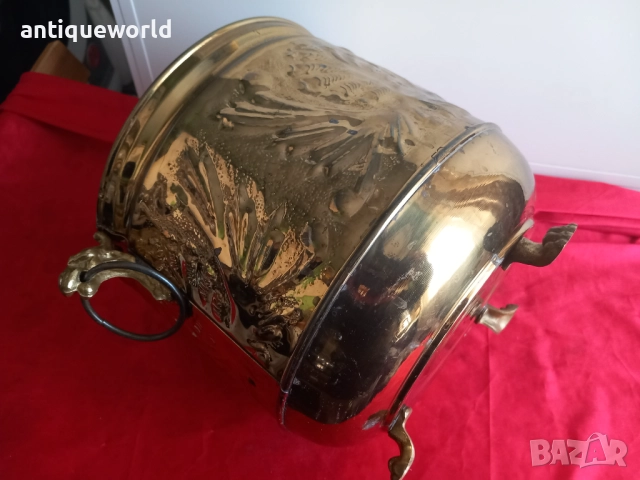 Драконови Глави, Голям Месингов Съд с Позлата, снимка 6 - Антикварни и старинни предмети - 52845808