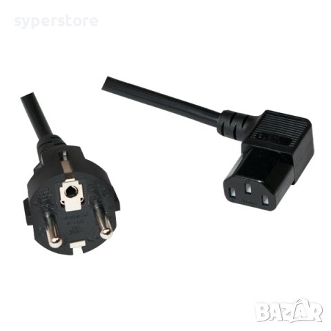 Захраннващ кабел за компютър angled 3m SS301132, снимка 1 - Друга електроника - 39343596