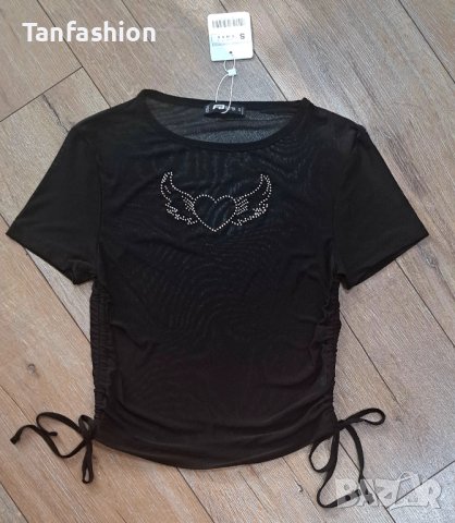 Дамска кокетна блуза , снимка 3 - Тениски - 42048471