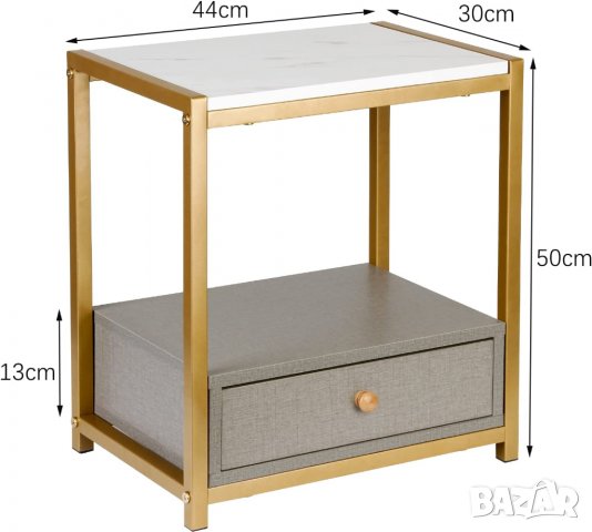 Мултифункционално шкафче / нощно шкафче / помощна масичка FJGS-ST05GR, снимка 2 - Шкафове - 38952588