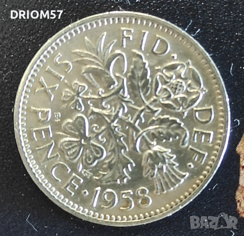  Монети Великобритания - 2 бр. › Кралица Елизабет II (1955-1958) , снимка 3 - Нумизматика и бонистика - 53190017