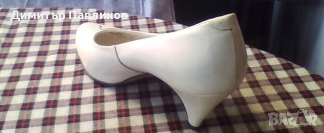Дамски обувки ,естествена кожа  ,цвят бял и черен ,нови , снимка 9 - Дамски елегантни обувки - 41842631