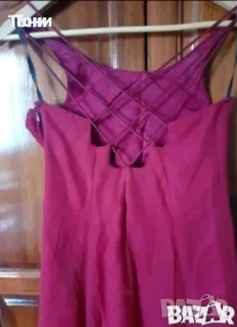 Нова Фина Официална Рокля Вишна М, снимка 5 - Рокли - 50471621