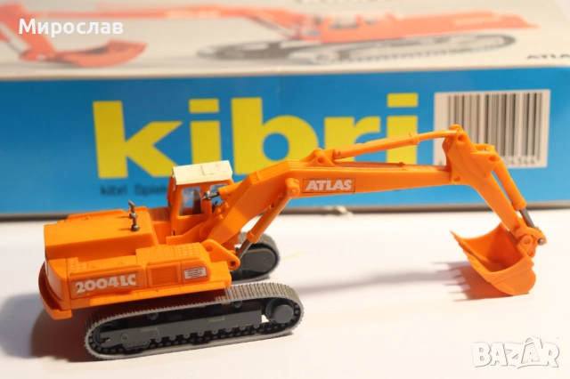 KIBRI H0 1/87 ATLAS БАГЕР КРАН МОДЕЛ ИГРАЧКА КОЛИЧКА, снимка 3 - Колекции - 52772693