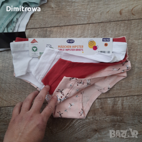 р-р 146-152см 8бр комплект детски бикини за момиче, снимка 6 - Детско бельо и бански  - 44694781