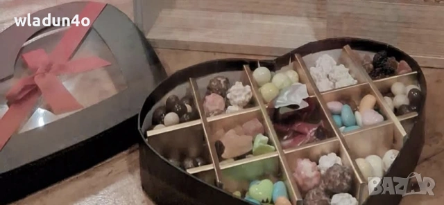 Сладък подарък-Сърце с бонбони, снимка 4 - Други - 50206076