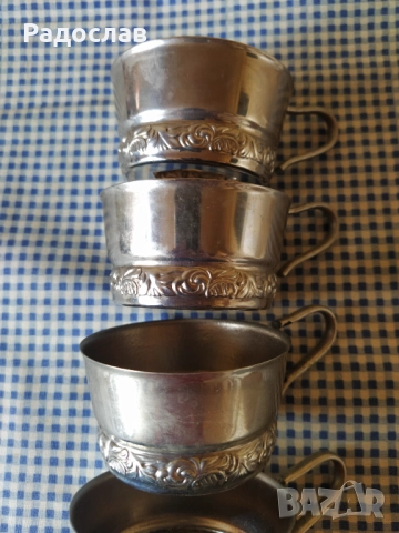 стари руски подстакани МНЦ, снимка 3 - Чаши - 51450575