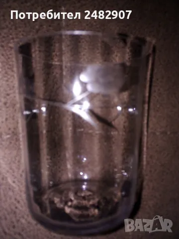Стара стъклена чаша , снимка 7 - Антикварни и старинни предмети - 49502512