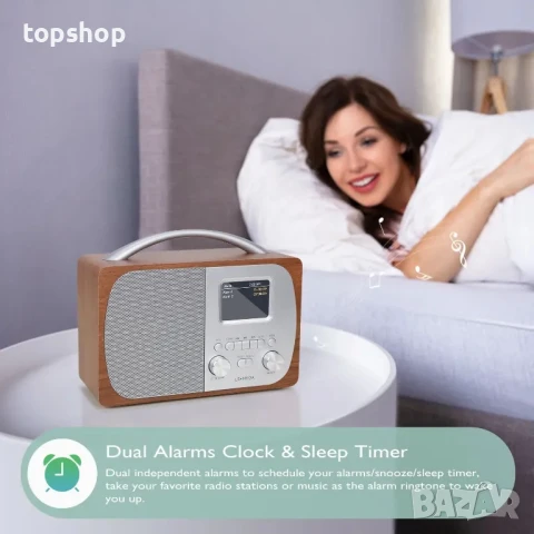 LEMEGA DR5 Преносимо DAB/DAB+ цифрово радио, Bluetooth високоговорител с FM радио, снимка 6 - Радиокасетофони, транзистори - 50525720