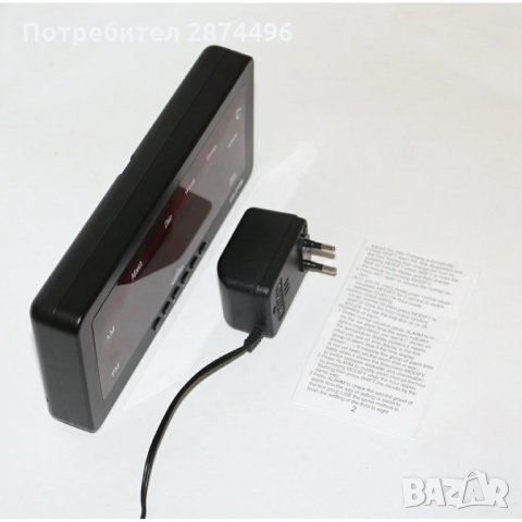 2158 LED електронен часовник CX-2158, свети в червено, снимка 7 - Други стоки за дома - 35727550