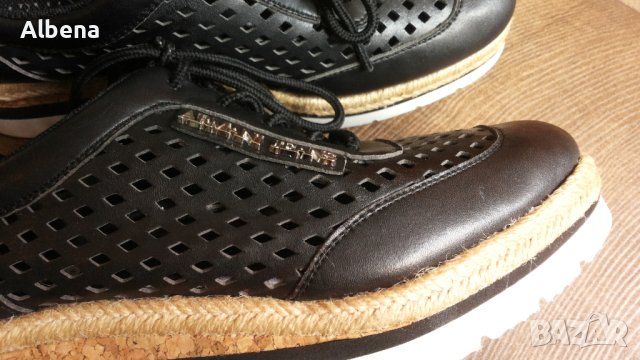 ARMANI JEANS Real Leather Размер EUR 38 / UK 5 дамски еспадрили 114-13-S, снимка 5 - Дамски ежедневни обувки - 41425930