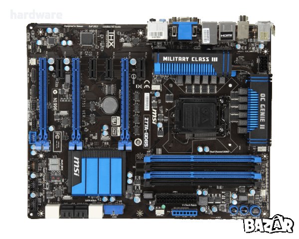 дънна платка motherboard msi z77a gd65 сокет socket 1155, снимка 3 - Дънни платки - 35269557