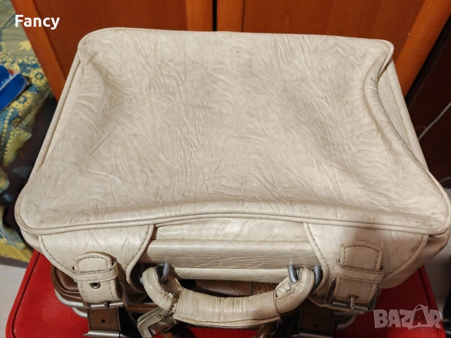 Стари кожени куфари 3 бр, снимка 3 - Други ценни предмети - 53119987