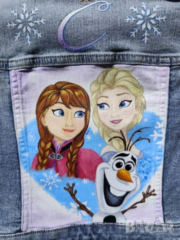 Стилно яке с ръчно рисувани герои - двама герои, снимка 7 - Детски якета и елеци - 53298509