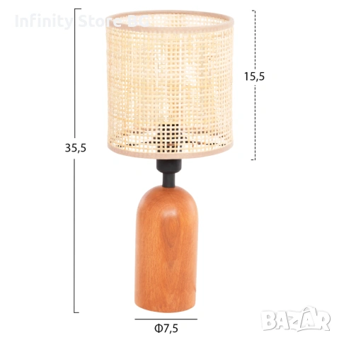 💡✨ Настолна лампа „Лусия“ – естествена елегантност за вашия дом ✨💡, снимка 2 - Настолни лампи - 53462351