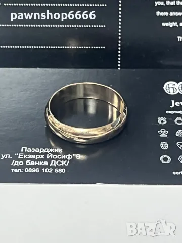Златна халка 14 карата, снимка 9 - Пръстени - 48473834