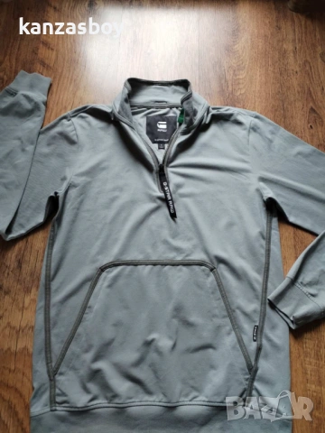g-star half zip bound tweeter t - страхотна мъжка блуза КАТО НОВА С, снимка 5 - Блузи - 53236457