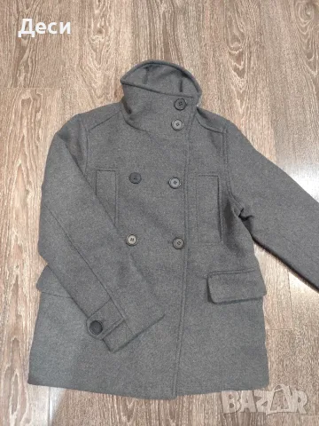 сиво палто на H&M, снимка 2 - Палта, манта - 56167807