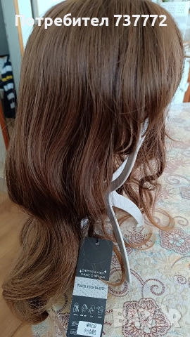 Светло кестенява с руси краища перука, снимка 4 - Аксесоари за коса - 52811273