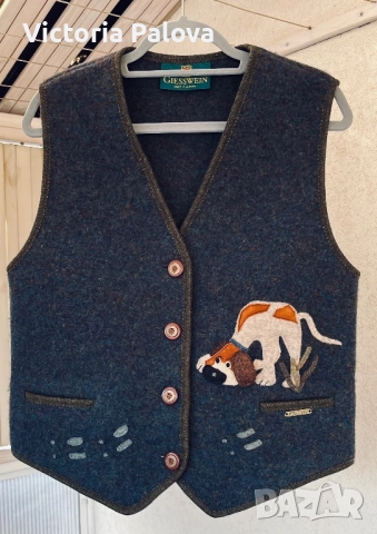 Елегантен vintage елек GIESSWEIN - австрийски лукс, снимка 8 - Елеци - 52429223